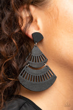 Load image into Gallery viewer, Oriental Oasis - Black Earrings