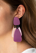 Load image into Gallery viewer, All FAUX One - Purple Earrings