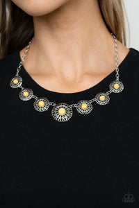 Sahara Solar Power - Yellow Necklace Set