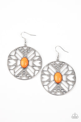 Southwest Walkabout - Orange Earrings