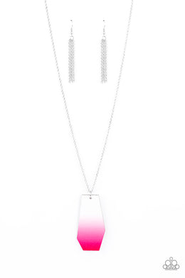 Watercolor Skies - Pink Necklace Set
