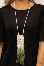 Load image into Gallery viewer, Surfin The Net - Green Necklace Set