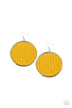 Load image into Gallery viewer, Wonderfully Woven - Yellow Earrings