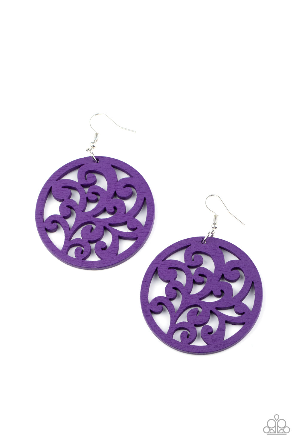 Fresh Off The Vine - Purple Earrings