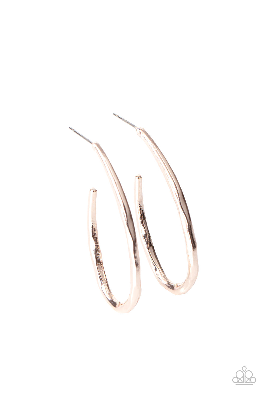 Totally Hooked - Rose Gold Earrings