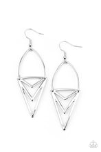 Load image into Gallery viewer, Proceed With Caution - Silver Earrings