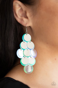 Sequin Seeker - Silver Earrings