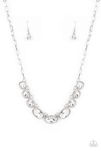 Gorgeously Glacial - White Necklace Set