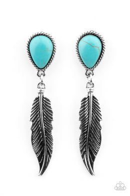 Totally Tran-QUILL - Blue Earrings