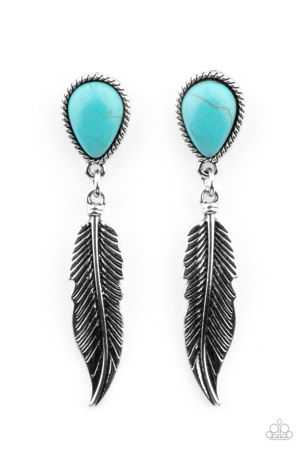 Totally Tran-QUILL - Blue Earrings