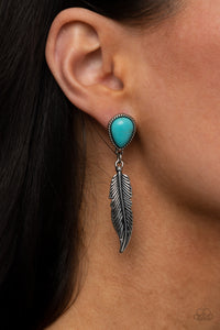 Totally Tran-QUILL - Blue Earrings