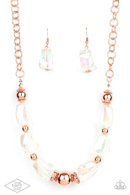 Iridescently Ice Queen - Copper Necklace Set