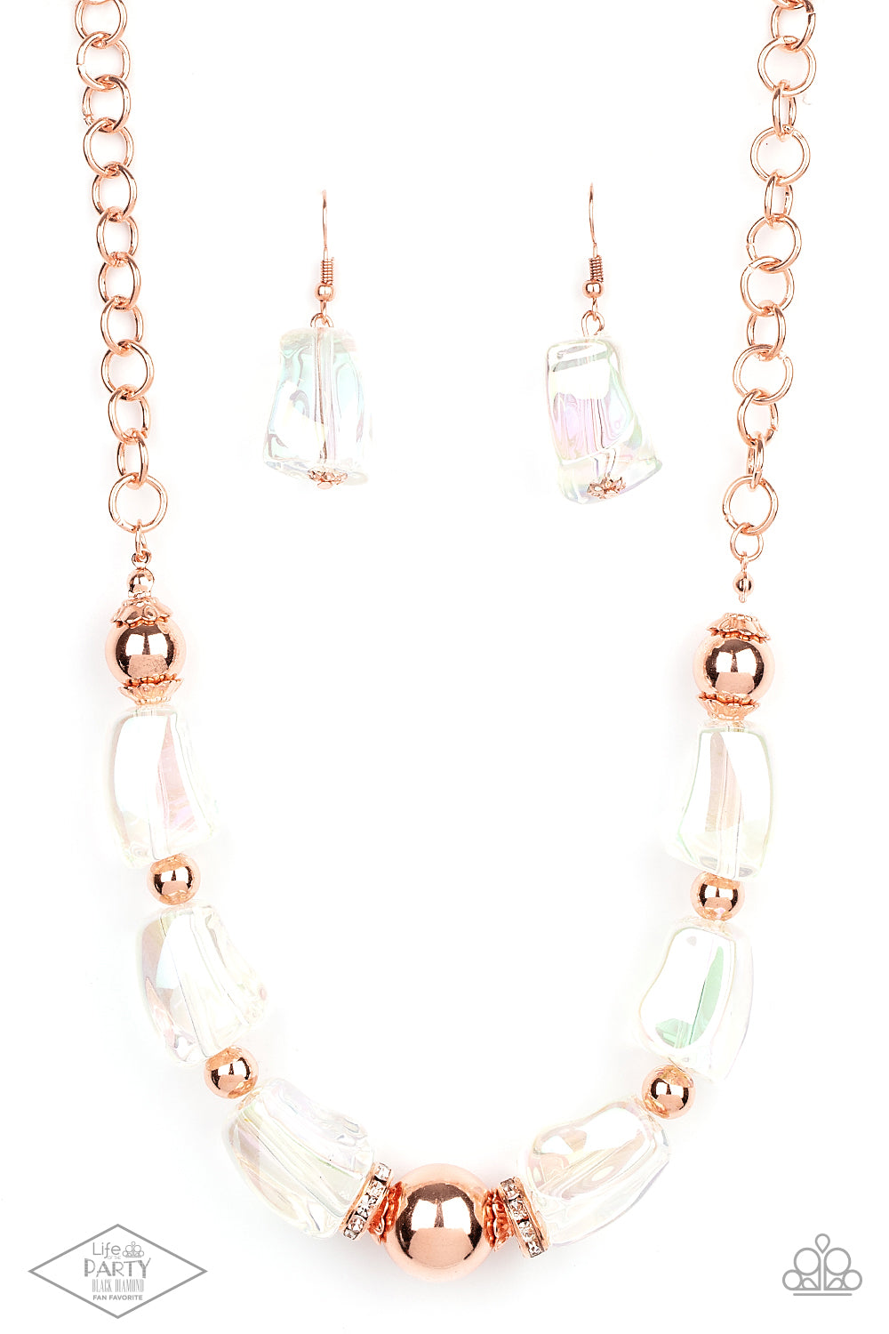 Iridescently Ice Queen - Copper Necklace Set