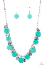 Load image into Gallery viewer, Flower Powered - Blue  Necklace Set