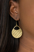 Load image into Gallery viewer, Im Sensing a Pattern Here - Brass Earrings