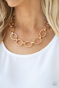 HAUTE-ly Contested - Gold Necklace Set