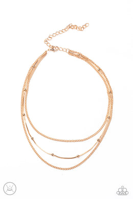 Subtly Stunning - Gold Necklace Set