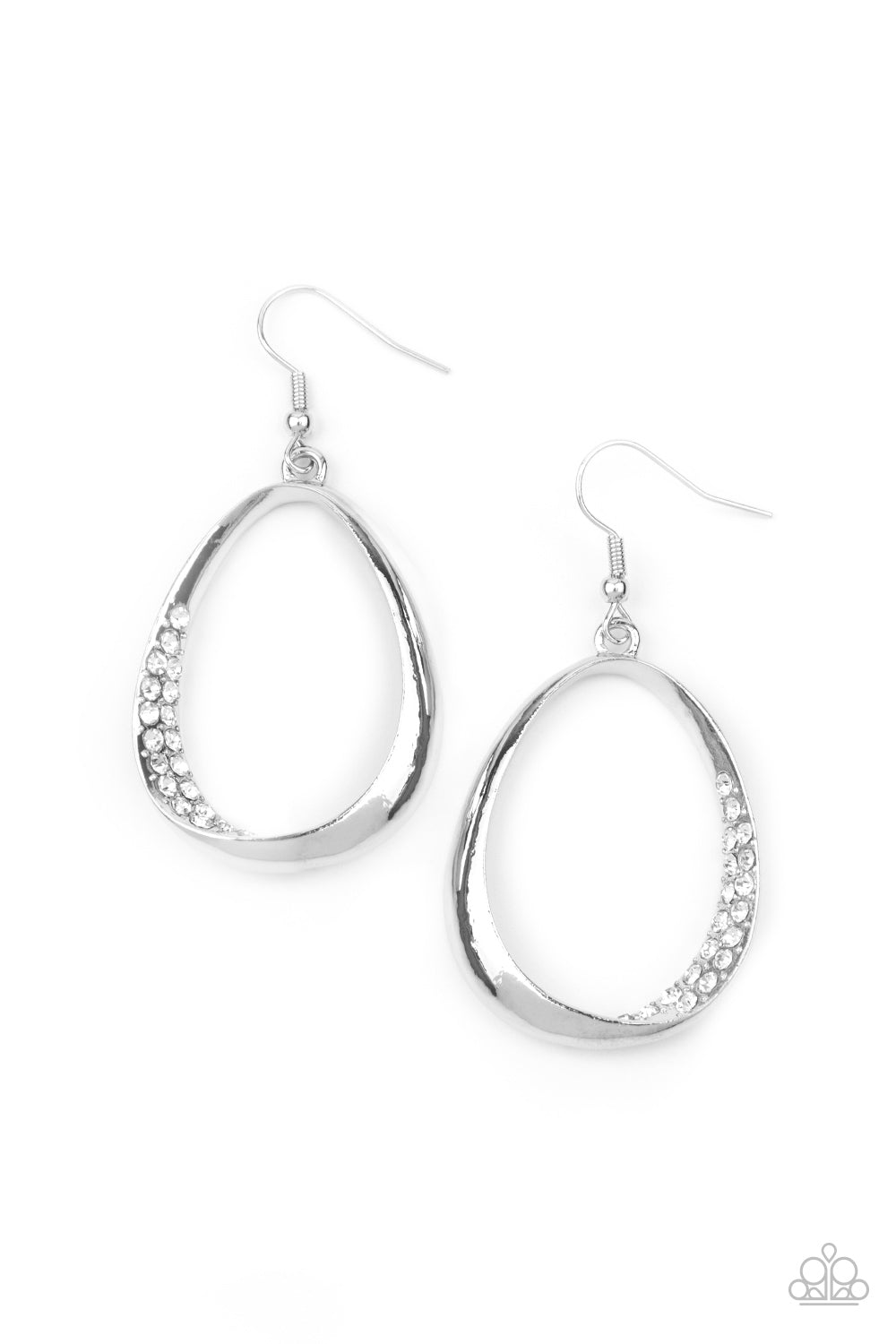 Fiercely Flauntable - White Earrings