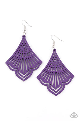 Eastern Escape - Purple Earrings