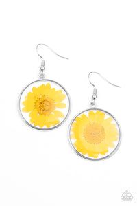 Forever Florals - Yellow Earrings