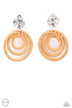 Load image into Gallery viewer, Whimsically Wicker - Brown Earrings