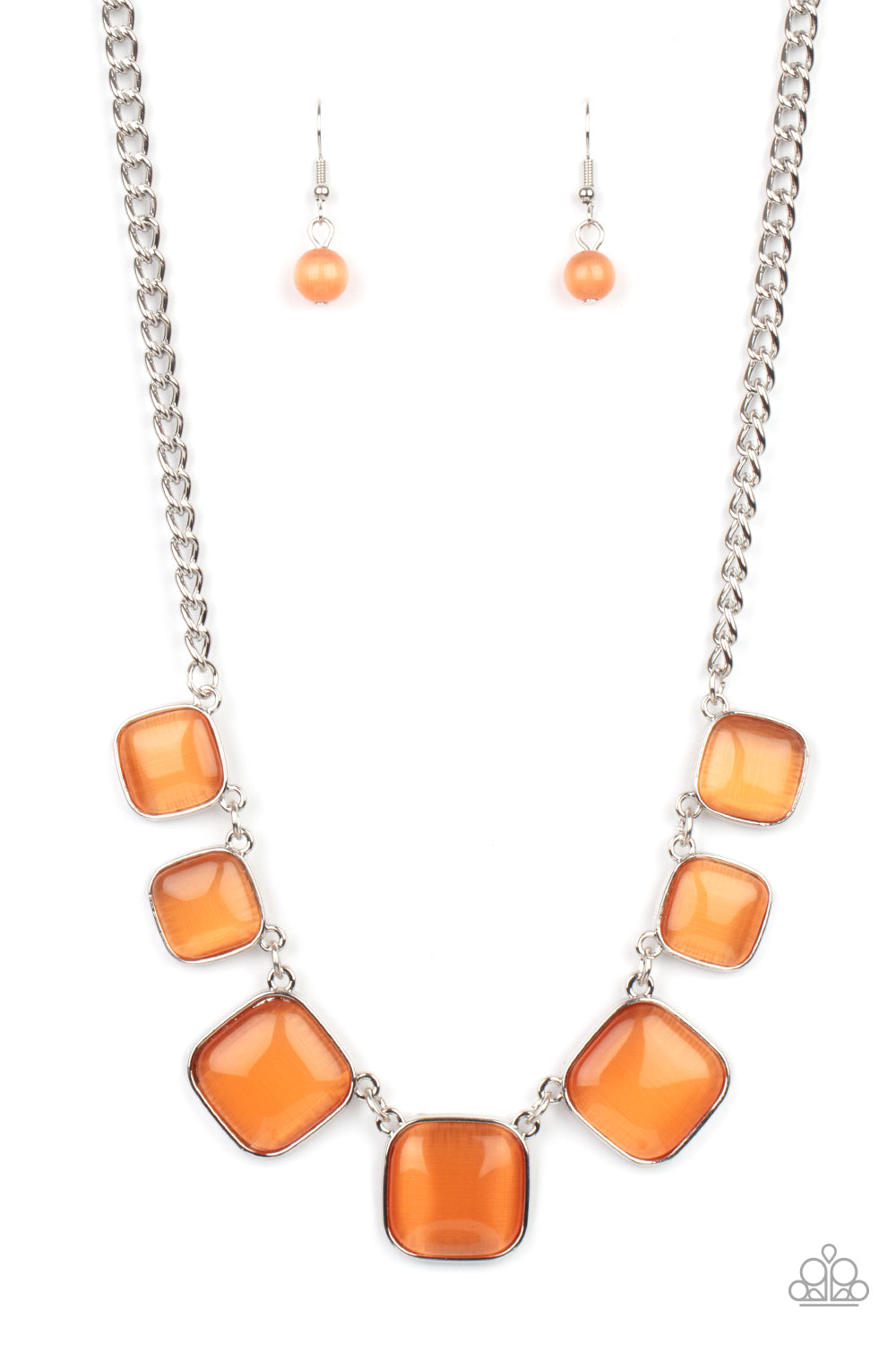 Aura Allure - Orange Necklace Set