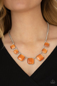 Aura Allure - Orange Necklace Set