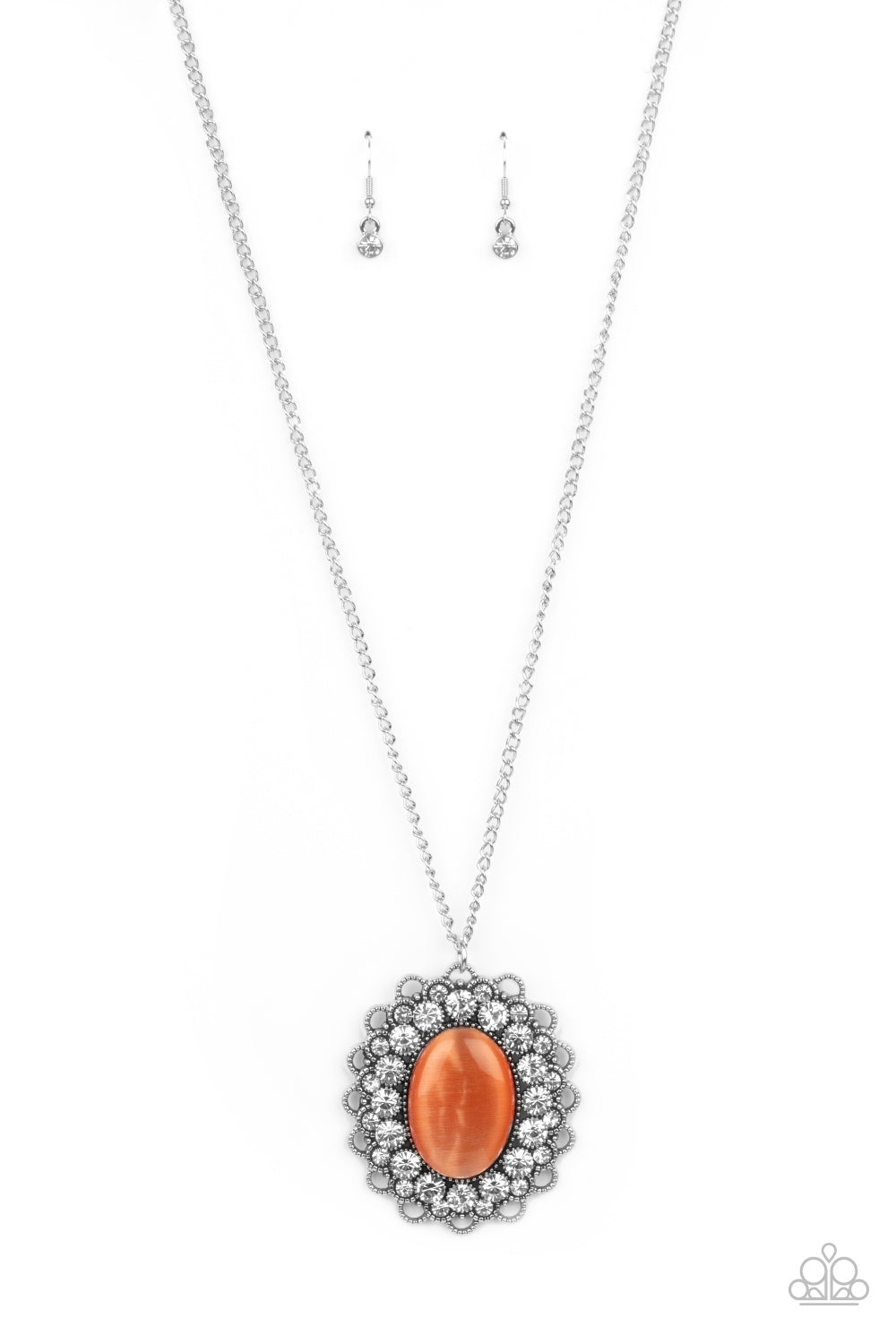 Oh My Medallion - Orange Necklace Set