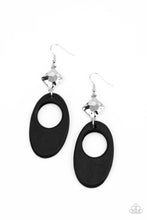 Load image into Gallery viewer, Retro Reveal - Black Earrings