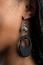 Load image into Gallery viewer, Retro Reveal - Black Earrings