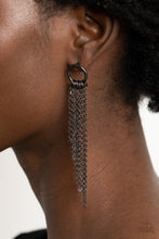 Load image into Gallery viewer, Divinely Dipping - Black Earrings