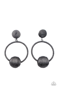 Social Sphere - Black Earrings