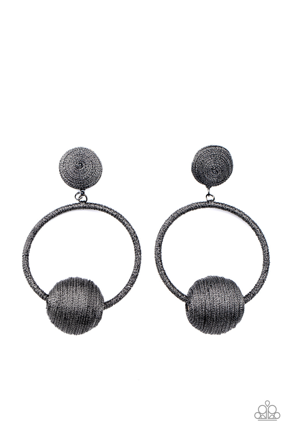 Social Sphere - Black Earrings