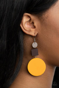 Modern Materials - Yellow Earrings