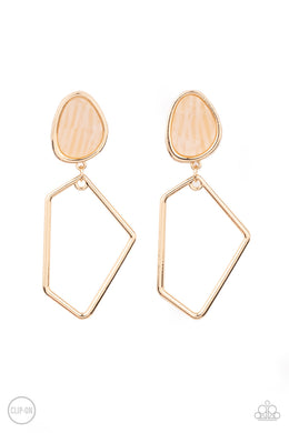 Retro Reverie - Gold Earrings