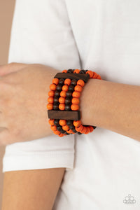 Caribbean Catwalk - Orange Bracelet