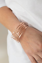 Load image into Gallery viewer, Nerves of Steel - Rose Gold Bracelet