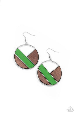 Dont Be MODest - Green  Earrings