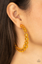 Load image into Gallery viewer, In The Clear - Orange Earrings