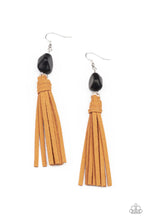 Load image into Gallery viewer, All-Natural Allure - Black Earrings