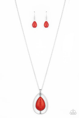 Here Today, PATAGONIA Tomorrow - Red Necklace Set