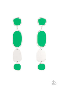 All Out Allure - Green Earrings