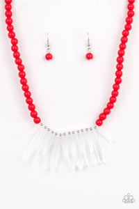 Icy Intimidation - Red Necklace Set