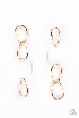 Talk In Circles - Gold Earrings