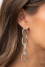 Load image into Gallery viewer, Talk In Circles - White Earrings