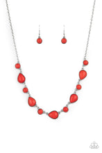 Load image into Gallery viewer, Heavenly Teardrops - Red Necklace Set