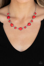 Load image into Gallery viewer, Heavenly Teardrops - Red Necklace Set