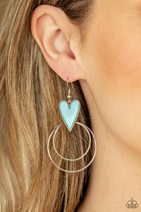 Happily Ever Hearts - Blue  Earrings