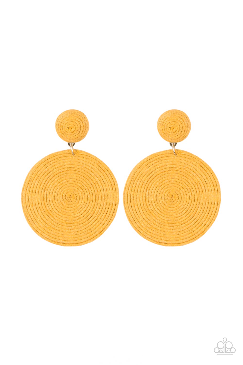 Circulate The Room - Yellow Earrings