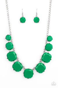 Prismatic Prima Donna - Green Necklace Set